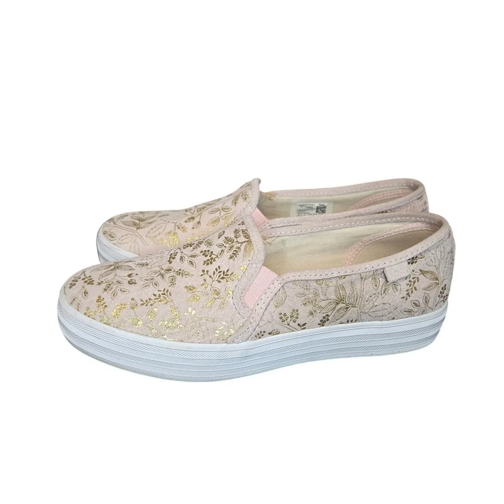 Keds x Rifle Paper Co Triple Decker Floral Platform Slip On Sneakers 8.5